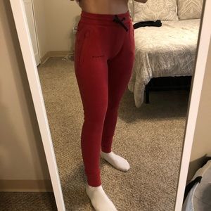 Alphalete Red Tapered Joggers